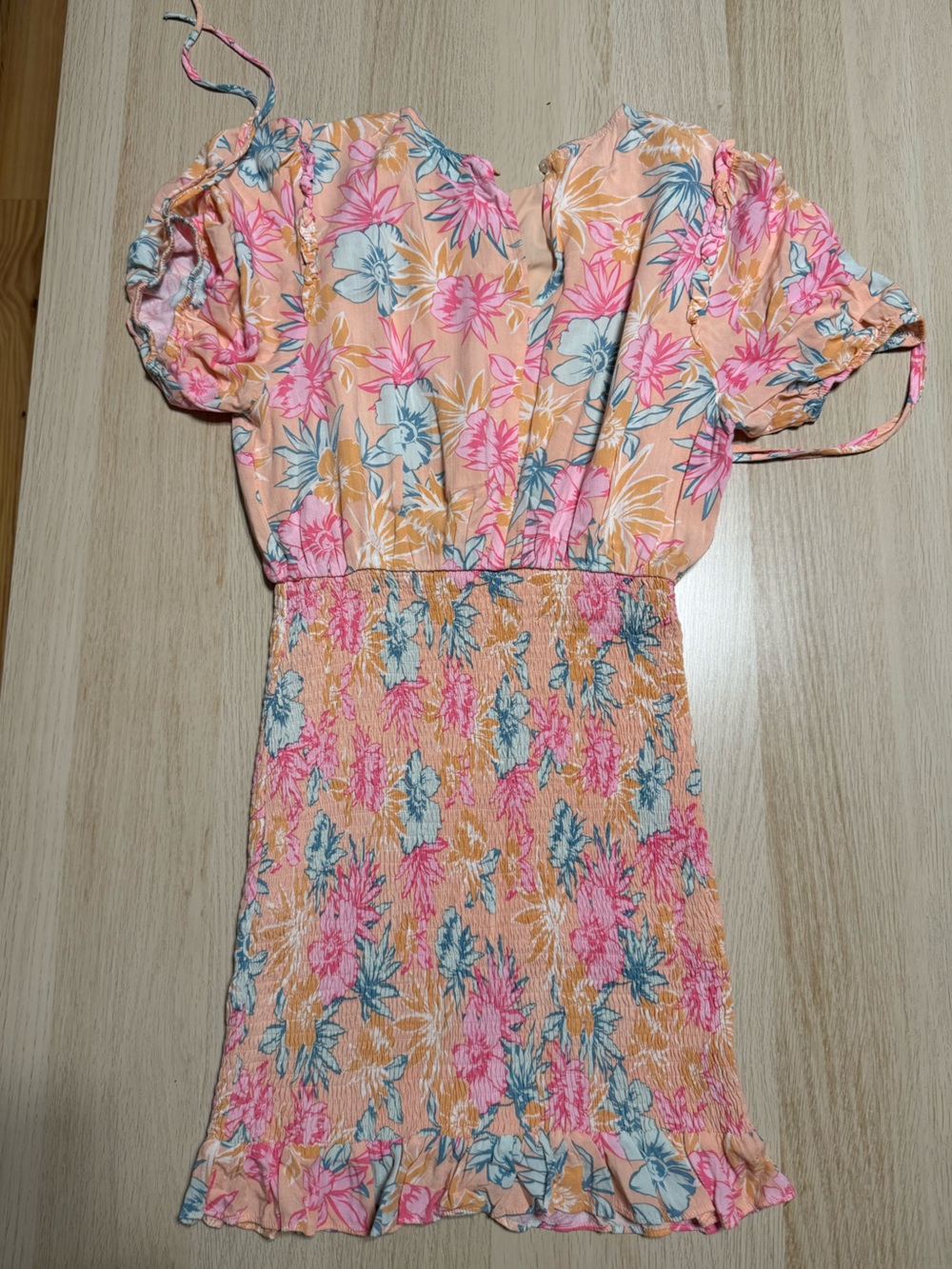 Lost + Wander Smocked Mini Dress S